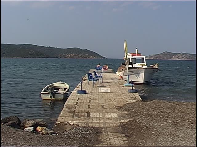 Fishing boat at a mooring