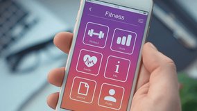 Setting swim timer on fitness app on the smartphone Application  - Powered by Shutterstock - Get 15% off with code: PIKWIZARD15