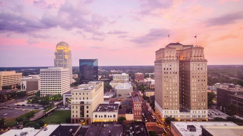 Winston-Salem, North Carolina, USA skyline.