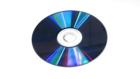 Computer Blue DVD rotating