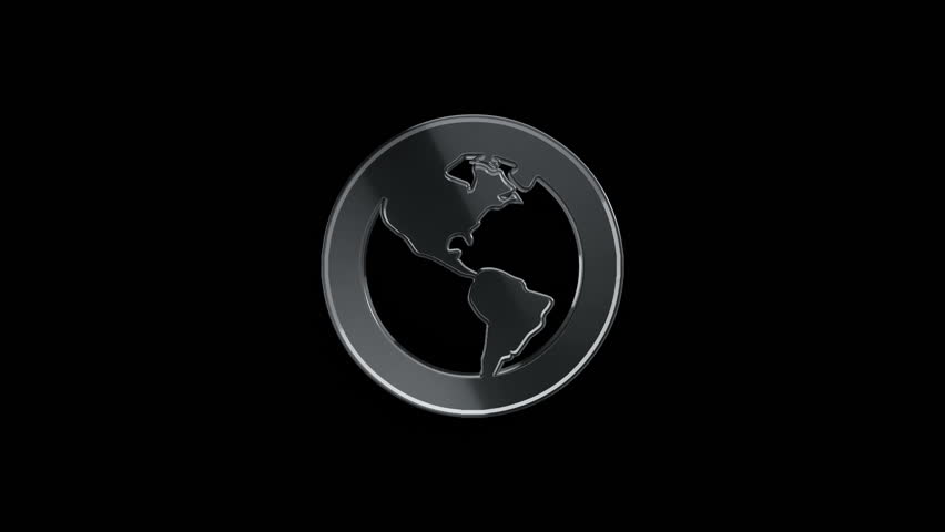 Animation rotation of symbol about ecology, health care and about care for the environment. Animation of seamless loop.