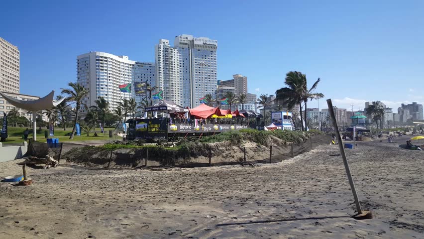 Durban beach in South Africa