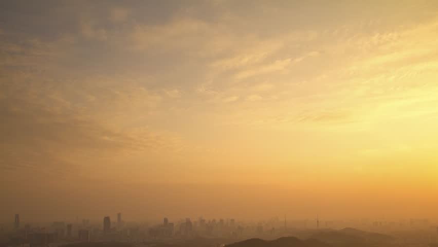 Guangzhou city skyline at sunset - Guangzhou(Canton), Capital of Guangdong