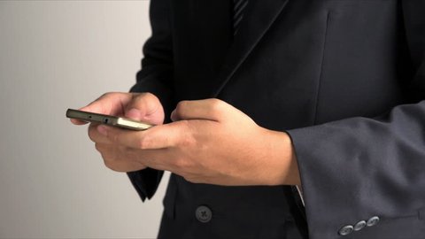 Businessman use smartphone