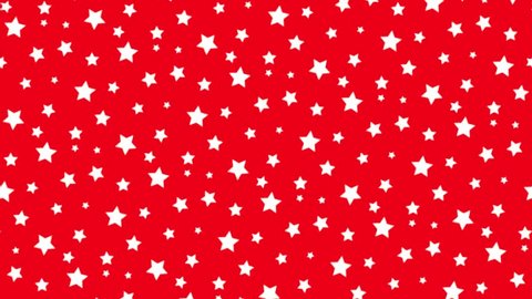 red and white star background