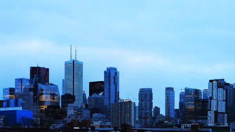 4K UltraHD Timelapse of Toronto city center from Chinatown