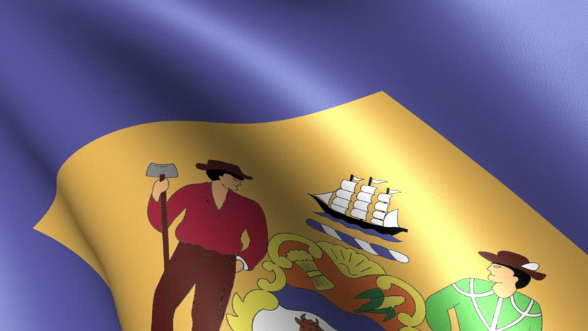Delaware State Flag Waving