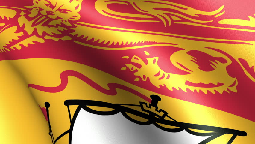 New Brunswick Flag Waving