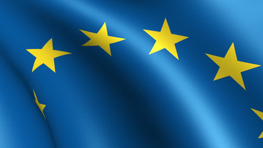 European Union Flag Waving
