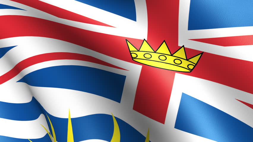 British Columbia Flag Waving


