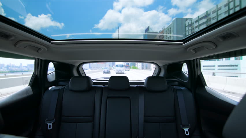 Outdoor Glass Roof Top Car Stock Footage Video (100% Royalty-free 