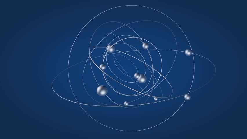 seamlessly looping animation atom bohr model: Bίντεο στοκ (100% χωρίς δικαι...