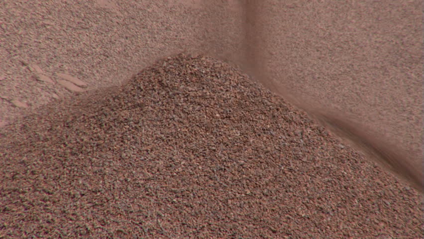 Pile of gravel and crushed stone...