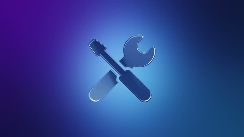 Animation rotation of symbol about technology, computers and programs developing. Animation of seamless loop.