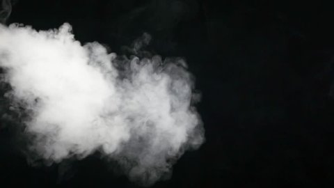 smoke cloud black background