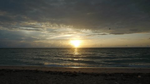Beach Sunrise in the morning
