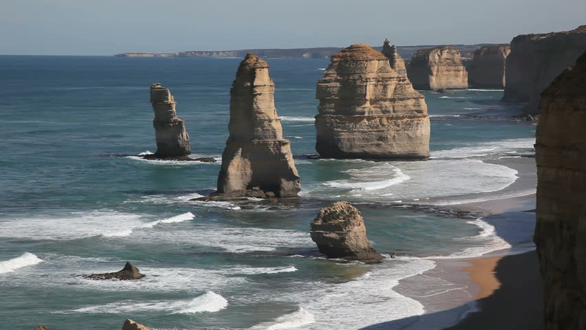The famous 12 Apostles on the Great Ocean Road 