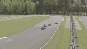Races on karting in Moscow. June.