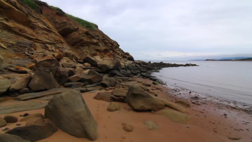 A beautiful rocky coastline by the ocean