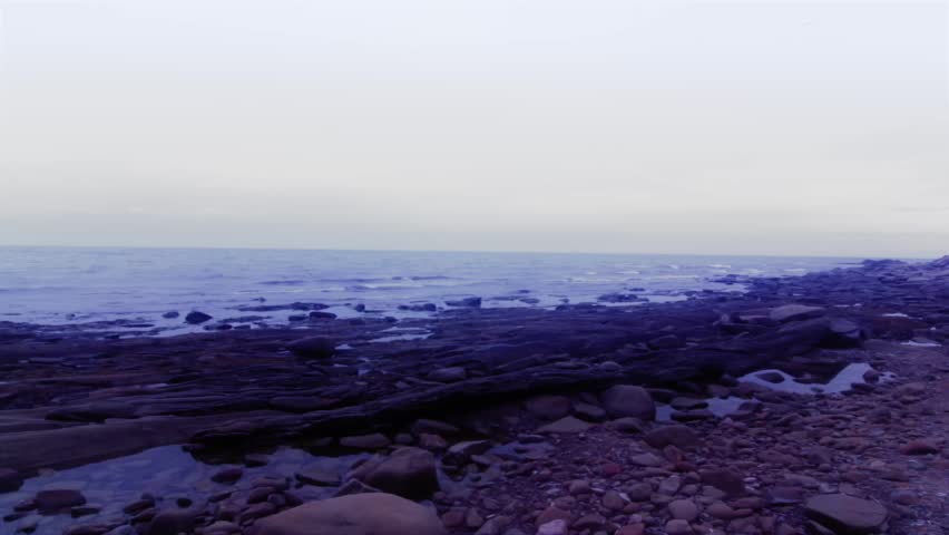 A beautiful rocky coastline by the ocean