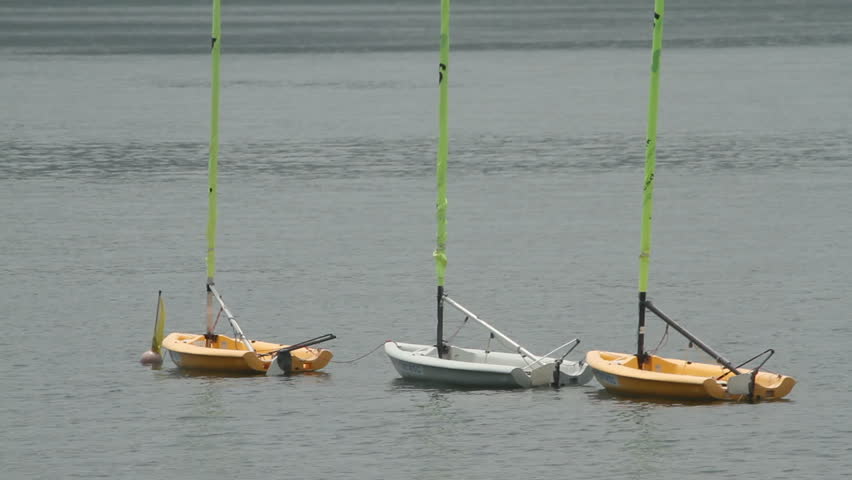 Three sailboats
