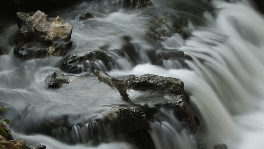Detail of a waterfall ( Time lapse )
