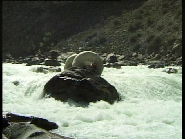 Down the mountain river