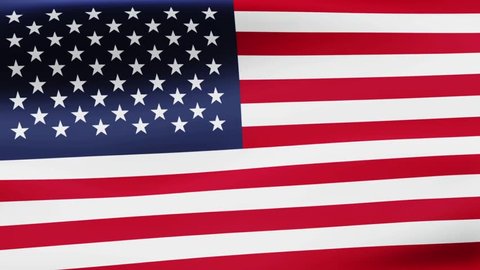 Loop animated flag of United States