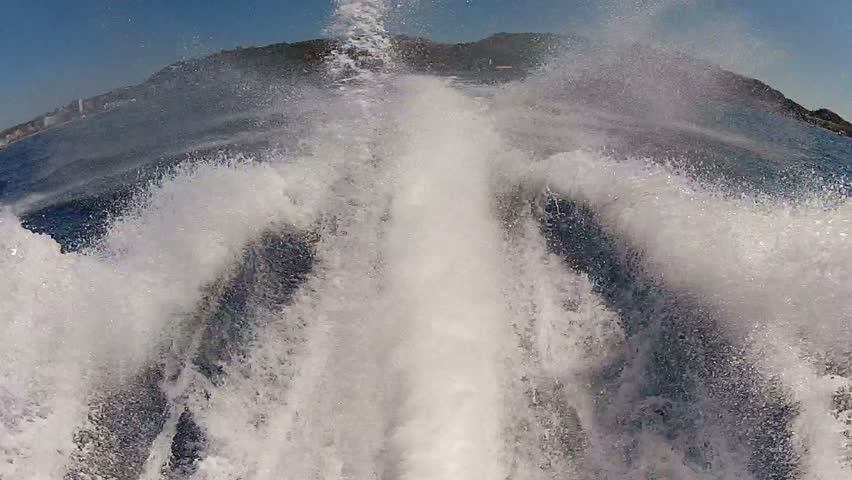 Jet ski back view pov