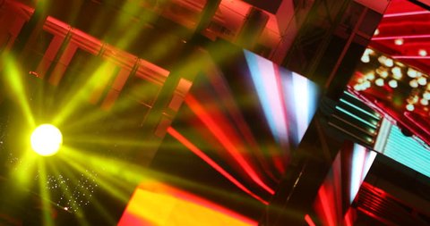 Laser Light Decoration at Pub
