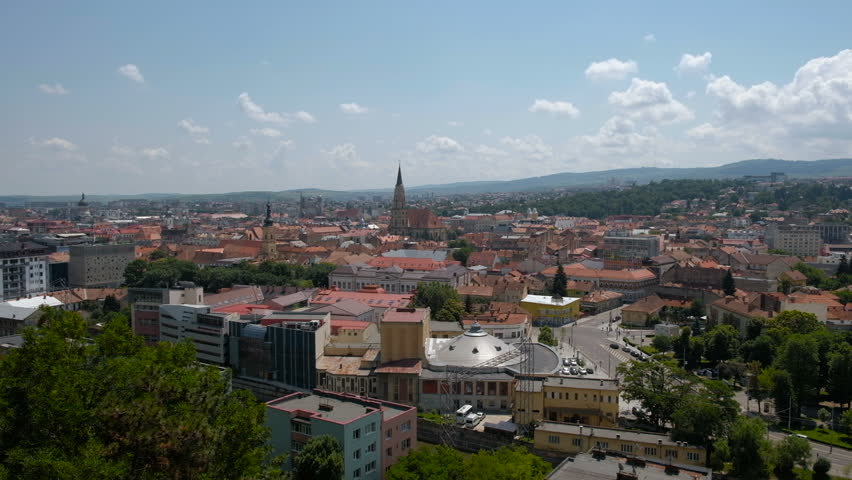 Aerial view of Cluj Napoca, Romania