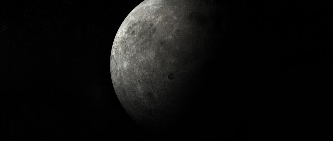 Computer generated moon with global illumination