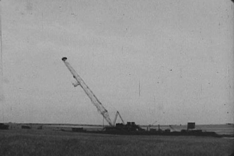 1950s Majesty Oil Rig Rising 1959 Stock Footage Video (100% Royalty ...