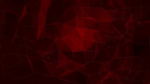 abstract red geometrical background with moving lines and dots. looping cg animation
