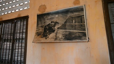 PHNOM PENH, CAMBODIA - 10th MARCH, 2017: Tuol Sleng Genocide Museum S-21 in Phnom Penh, Cambodia, Asia.