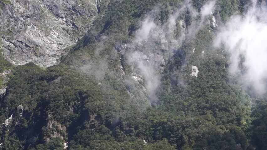 Clouds in Fiordland National Park, New Zealand February 2017