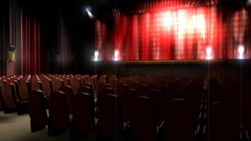 Empty theater hall.