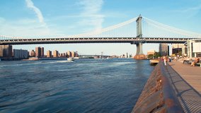 Manhattan Bridge over the East River in New York City