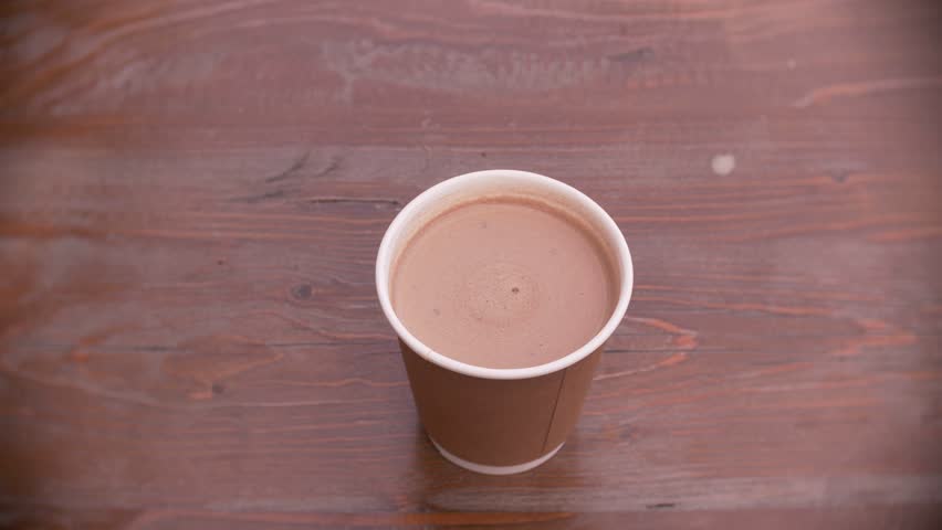 coffee in a paper cup