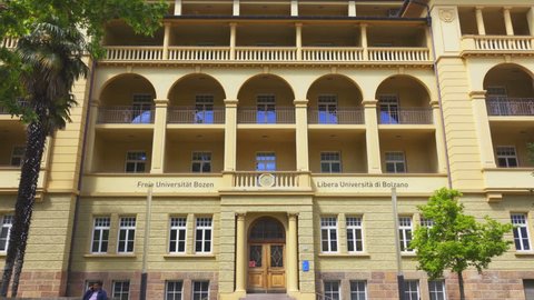 Bolzano, Italy; MAY 2017:Free University of Bolzano