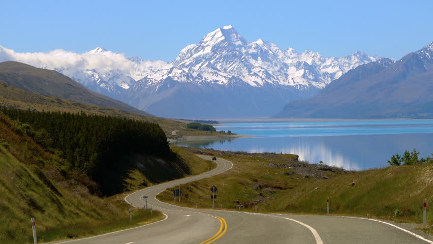 Road To Mount Cook And Stock Footage Video 100 Royalty Free Shutterstock