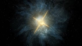 Observation of pulsar or neutron star. The pulsar emits powerful rays - Powered by Shutterstock - Get 15% off with code: PIKWIZARD15