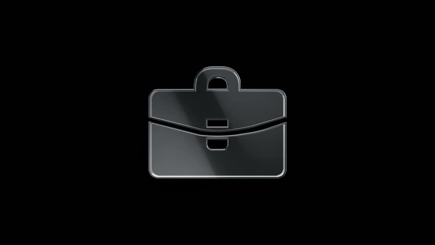 Animation rotation of symbol about business, financial and industrial work. Animation of seamless loop.