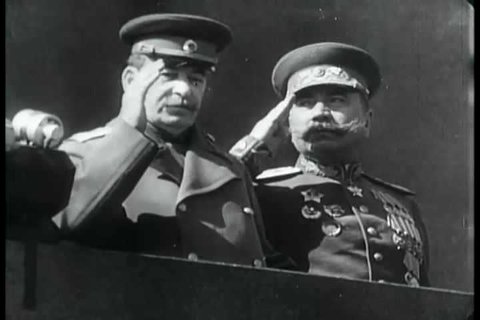 As servicemen and civilians celebrate V Day, General Secretary of the Communist Party of the Soviet Union Joseph Stalin has his troops march and move into other areas, in the post-World War 2 era.