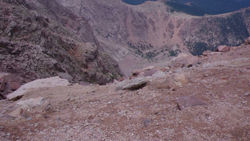 Tilt from on top of Pikes Peak in Colorado.