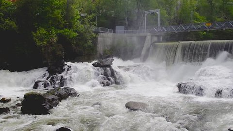 electricity dam hydroelectric powerstation waterfall turbine power generation
