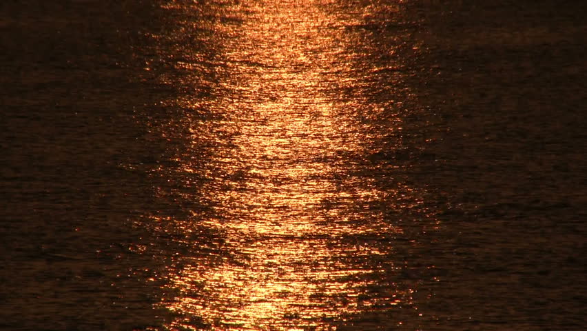 Sunrise over sea, tranquil landscape