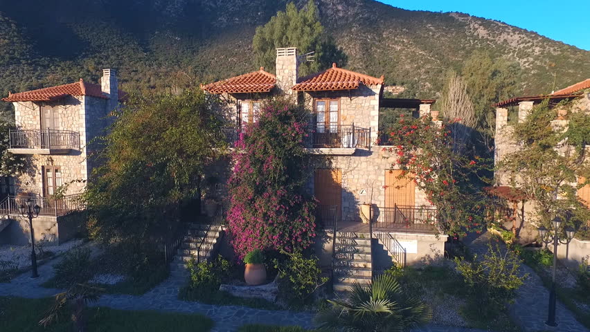 Stone villa on the shore of the Mediterranean Sea