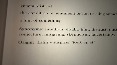 Suspicion Definition