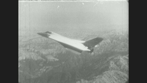 1960s F5d Skylancer Fighter Jet Airplane Stock Footage Video (100% ...